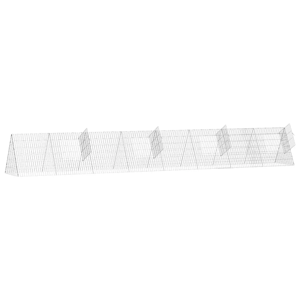 Rabbit Cage Outdoor 430x55x55cm Galvanised Steel Small Animal Habitat
