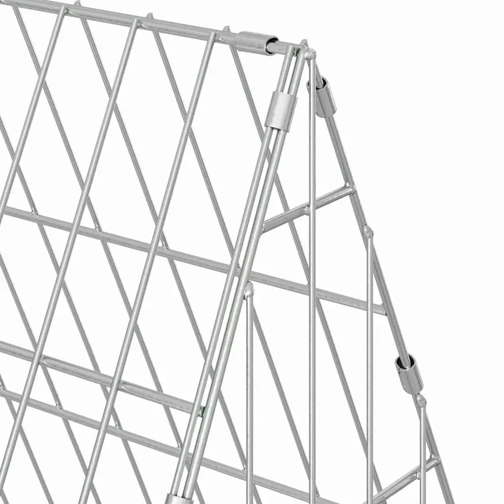 Rabbit Cage Outdoor 430x55x55cm Galvanised Steel Small Animal Habitat