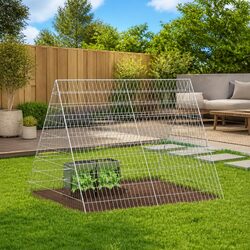 Rabbit Cage Dimensions 110x100x85cm in Galvanised Steel