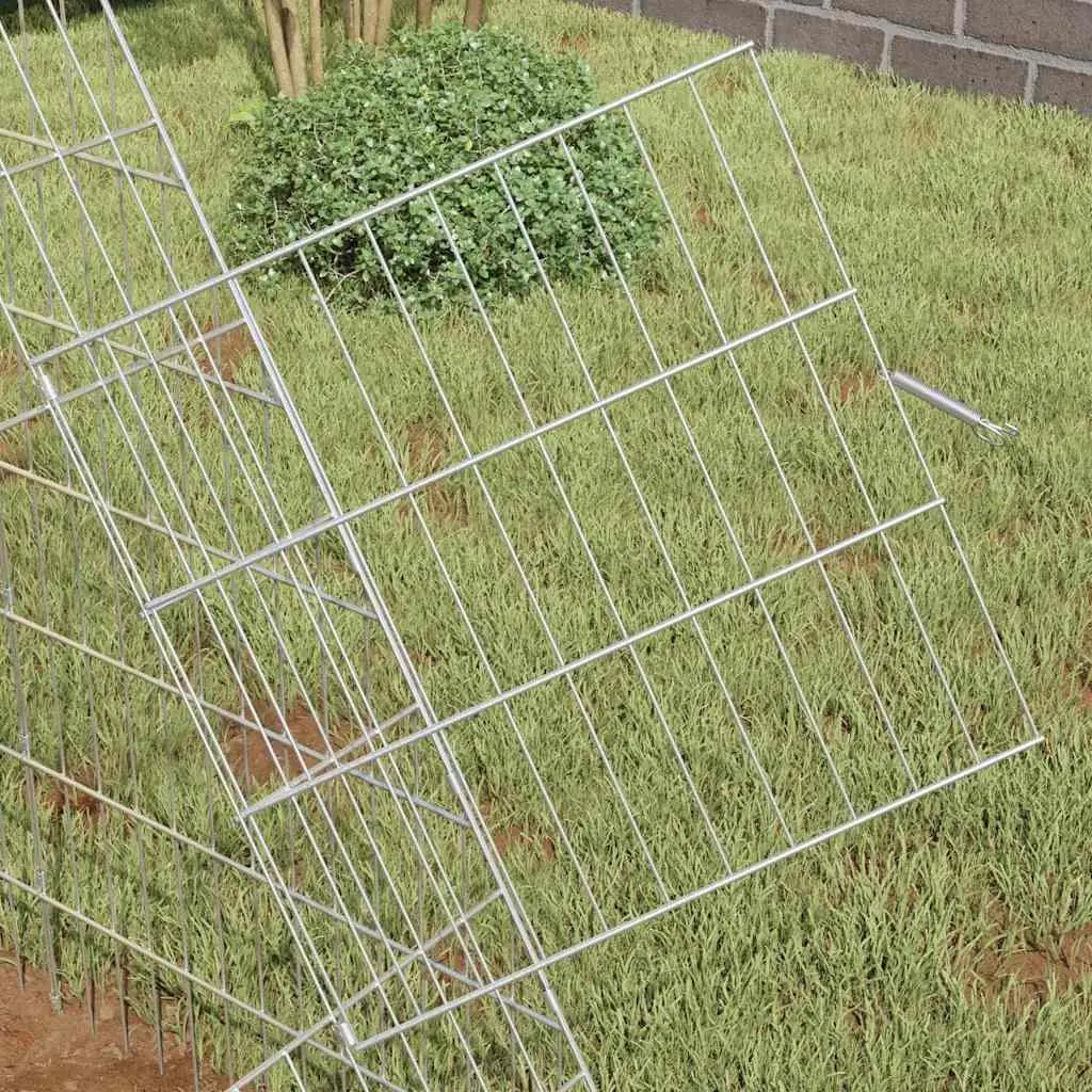 Rabbit Cage Outdoor Galvanised Steel 110x100x85cm Garden Enclosure