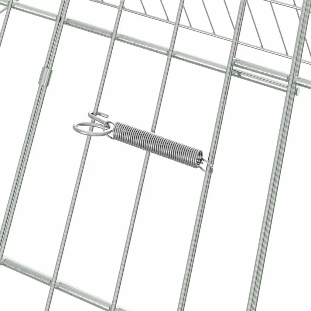 Rabbit Cage Outdoor Galvanised Steel 110x100x85cm Garden Enclosure