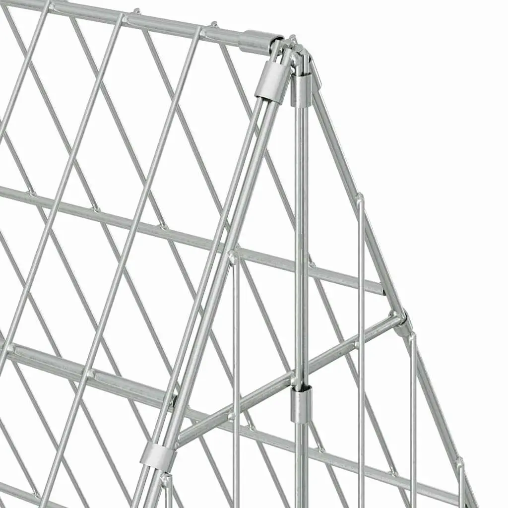Rabbit Cage Outdoor Galvanised Steel 110x100x85cm Garden Enclosure