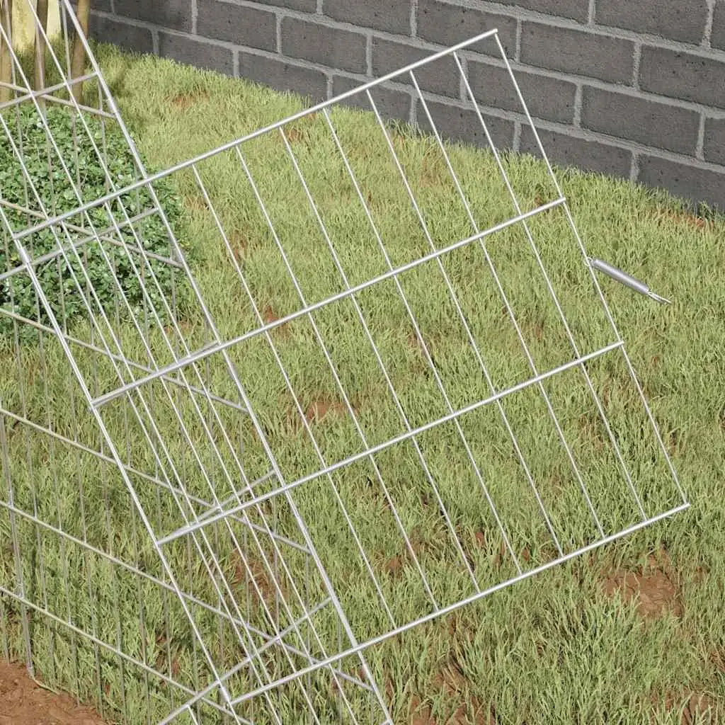 Rabbit Cage Outdoor Galvanised Steel 215 x 100 x 85 cm