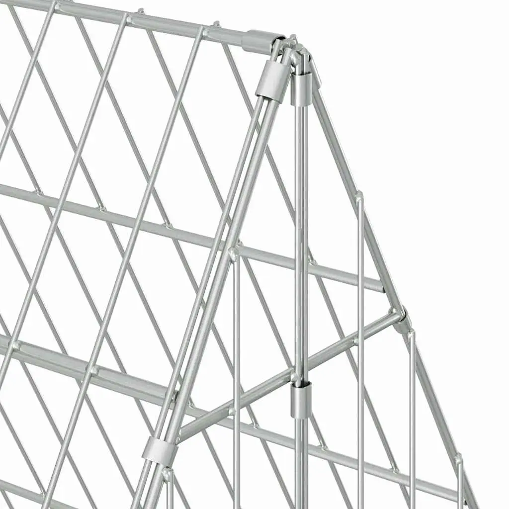 Rabbit Cage Outdoor Galvanised Steel 215 x 100 x 85 cm