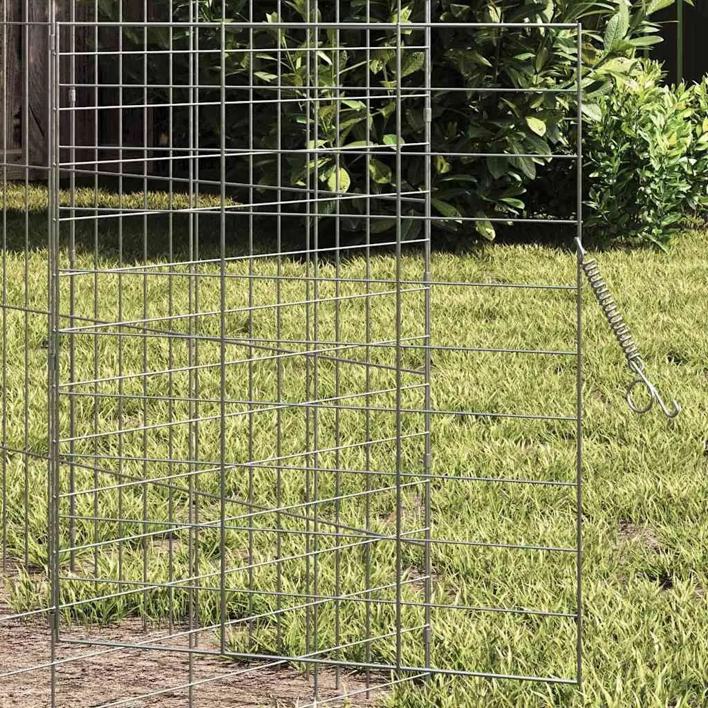 Rabbit Cage Outdoor Silver 400x78x78cm
