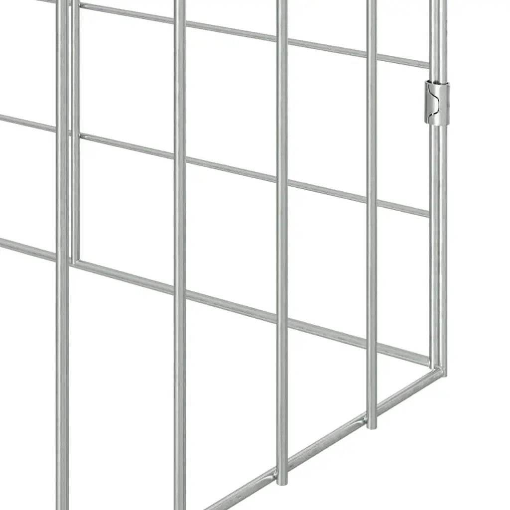 Rabbit Cage Outdoor Silver 400x78x78cm