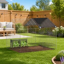 Rabbit Cage Specifications: Outdoor Galvanised Steel 100 x 78 x 78 cm
