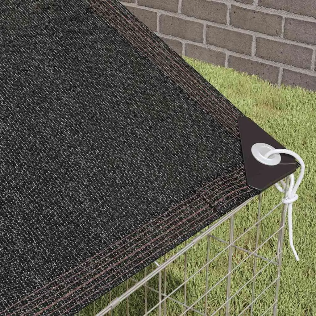 Rabbit Cage Outdoor Silver 200 x 78 x 78 cm Galvanised Steel