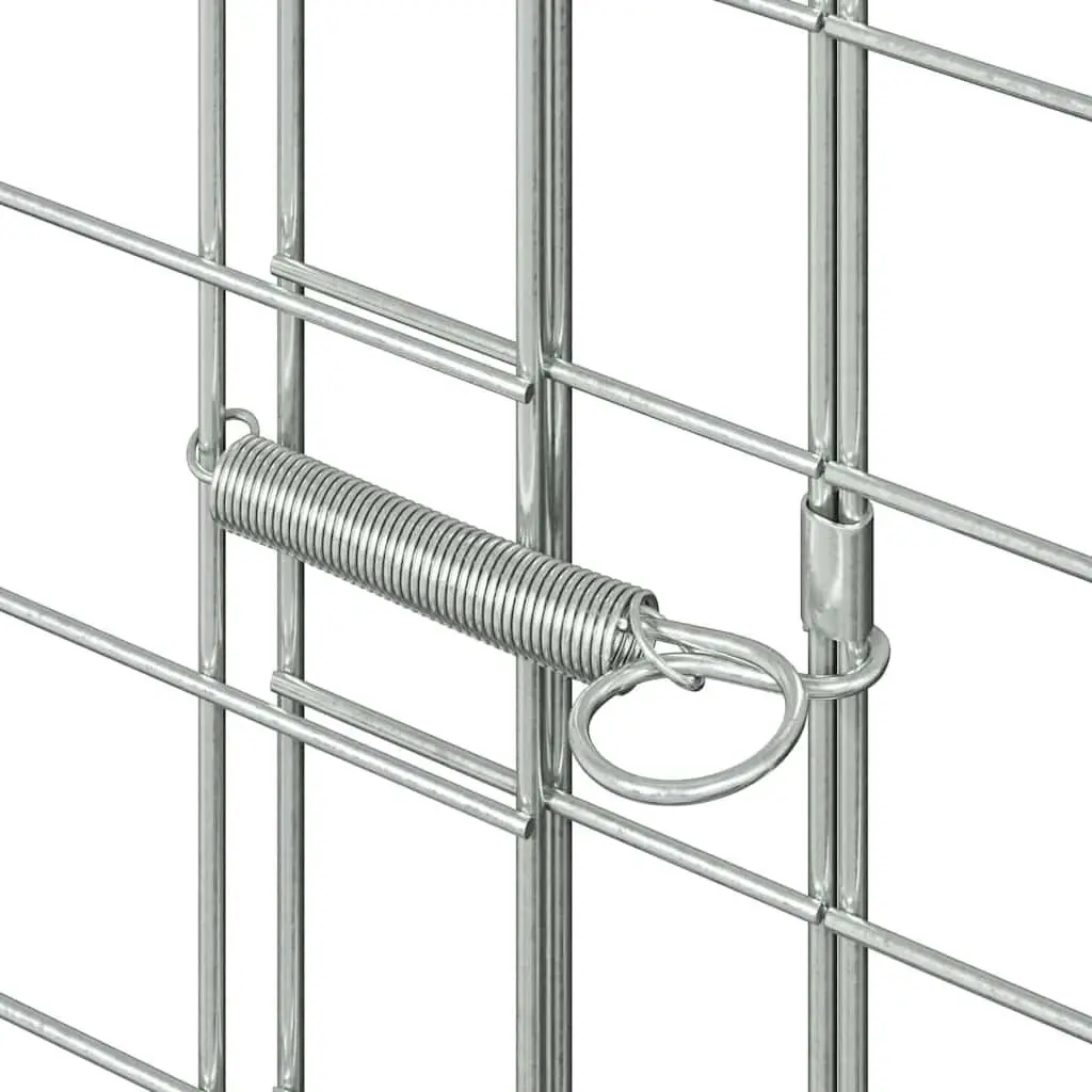 Small Animal Outdoor Habitat Cage for Garden 100 x 100 x 210 cm Galvanised Steel