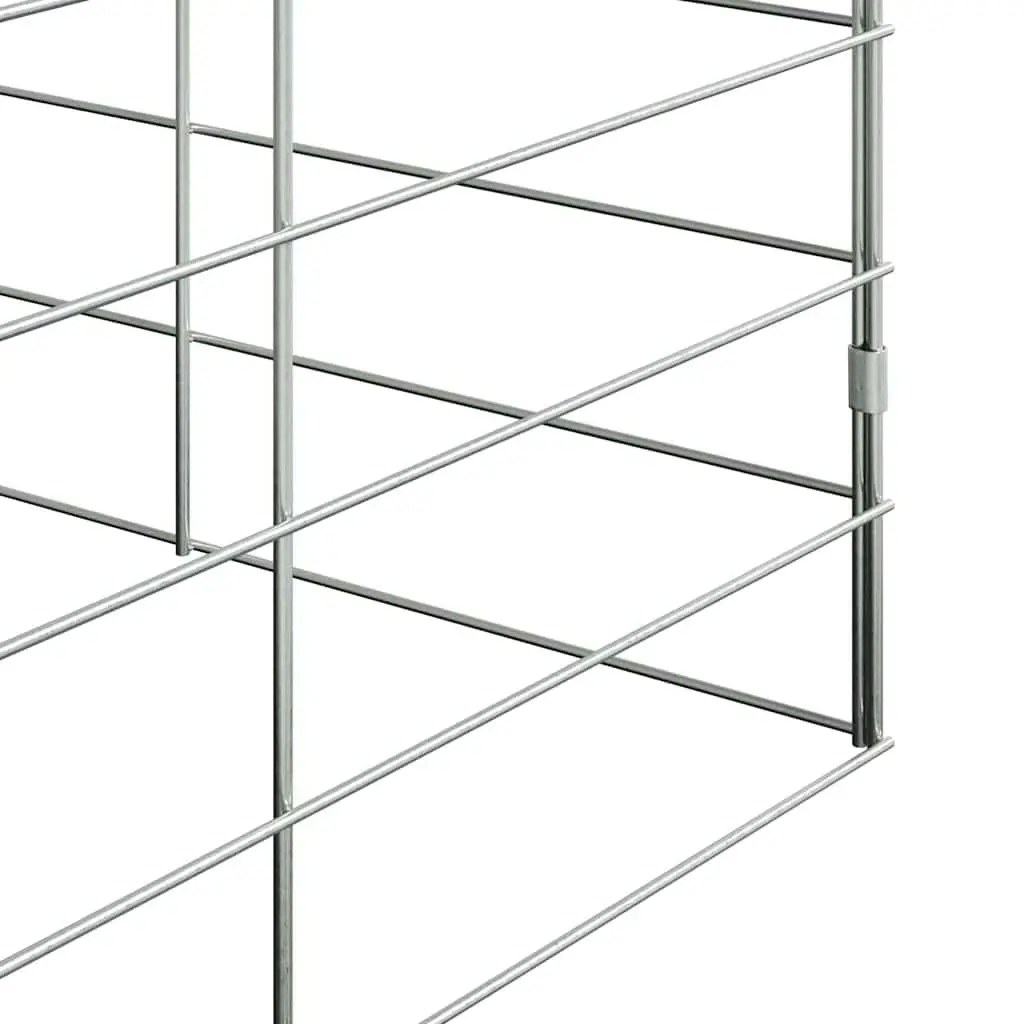 Small Animal Outdoor Habitat Cage for Garden 100 x 100 x 210 cm Galvanised Steel