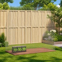 Rabbit Cage Outdoor Small Animal Habitat Galvanised Steel Guinea Pig Hamster Pen