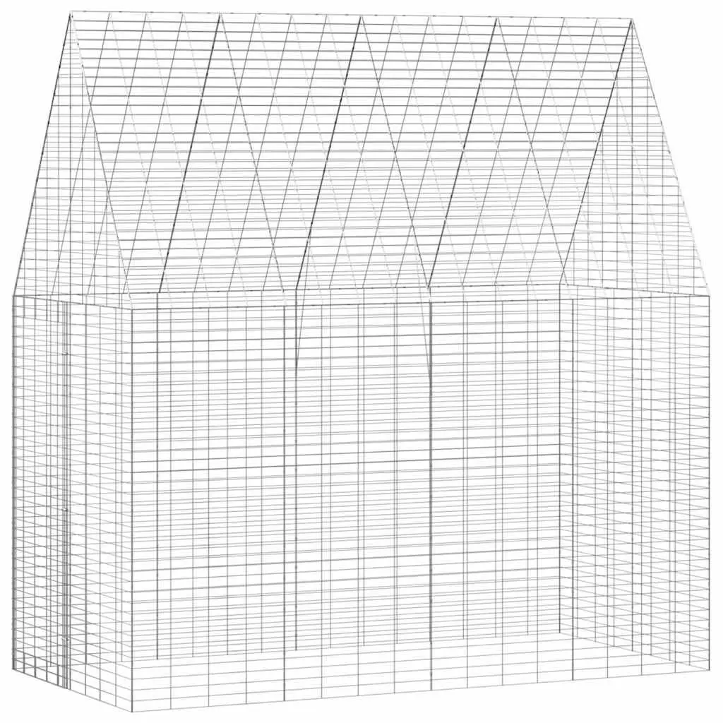 Rabbit Cage Outdoor 200x100x210cm Galvanised Steel Enclosure
