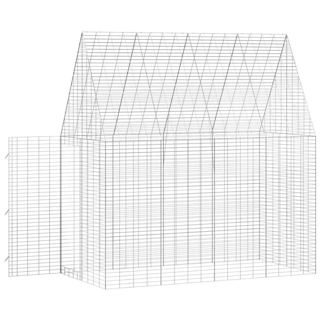 Rabbit Cage Outdoor 200x100x210cm Galvanised Steel Enclosure