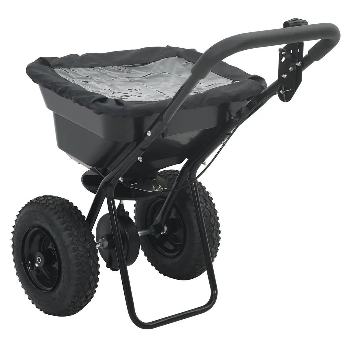 Spreader Garden Tool for Outdoor Use Black 53 x 81.5 x 78 cm