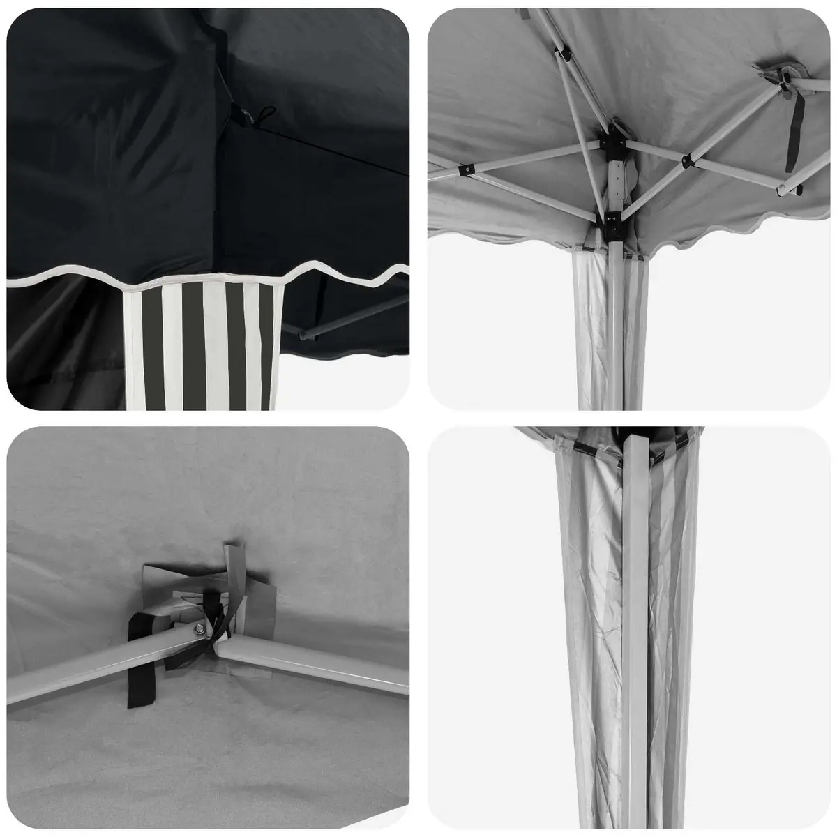 Pop-up Party Tent Outdoor Garden 575x289x245cm Anthracite