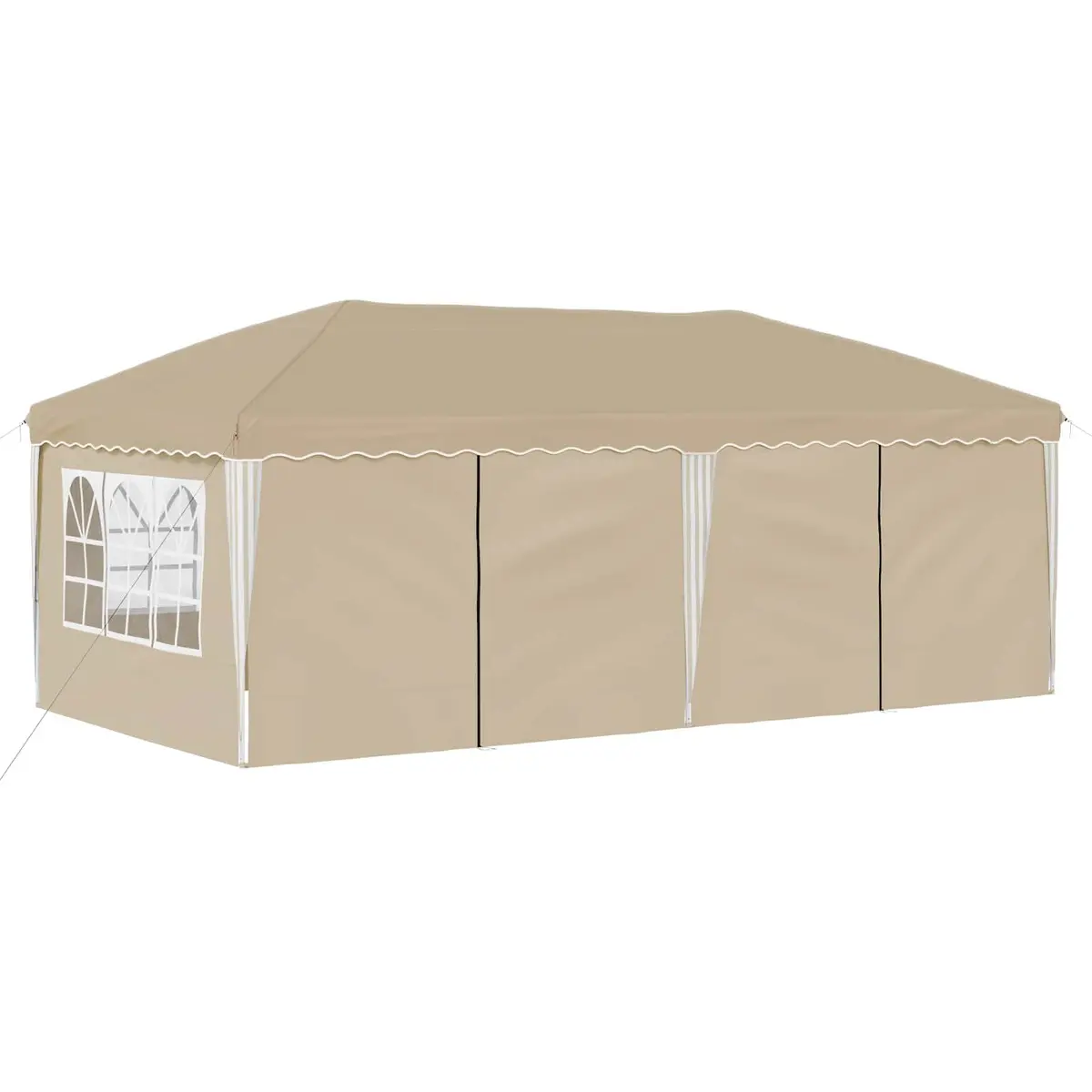 Pop-up Party Tent Outdoor Use 575x288x245cm Cream