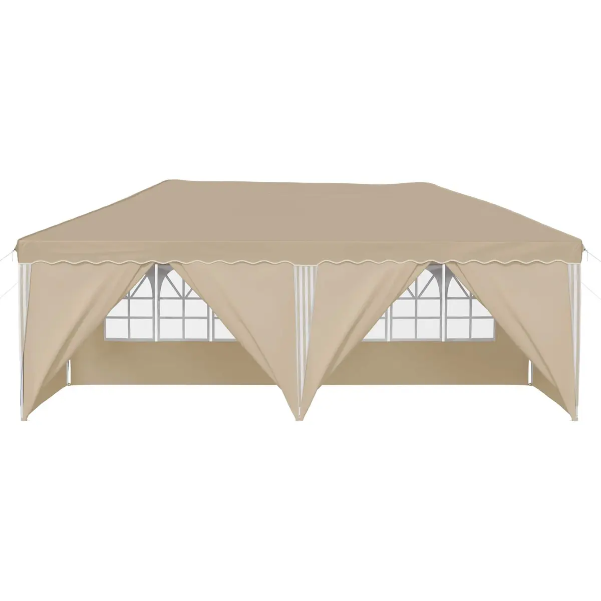 Pop-up Party Tent Outdoor Use 575x288x245cm Cream