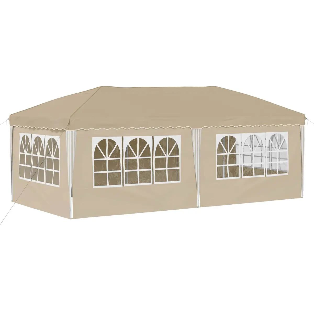 Pop-up Party Tent Outdoor Use 575x288x245cm Cream