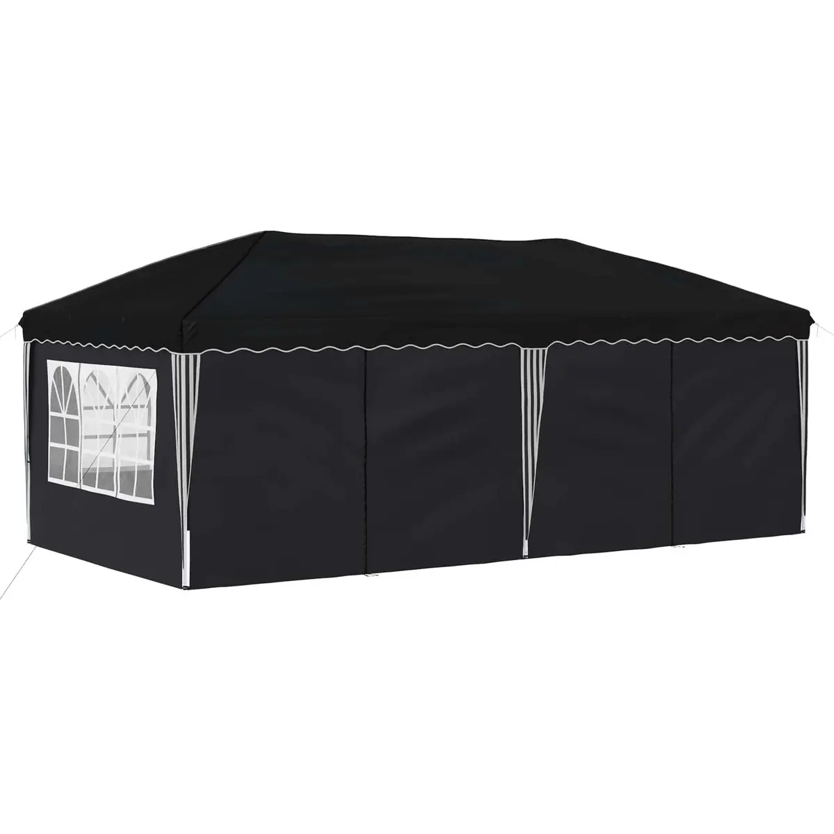 Pop-up Party Tent 575 x 288 x 245 cm Anthracite Outdoor Canopy Adjustable Height