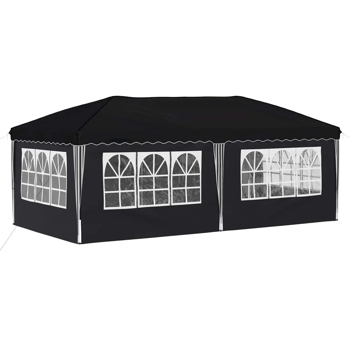 Pop-up Party Tent 575 x 288 x 245 cm Anthracite Outdoor Canopy Adjustable Height