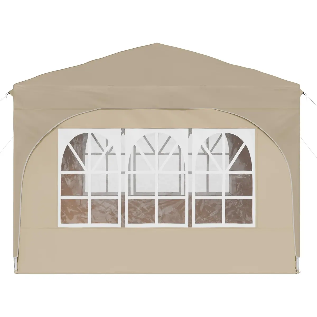 Pop-up Party Tent Outdoor Use 290x290cm Cream Adjustable Height