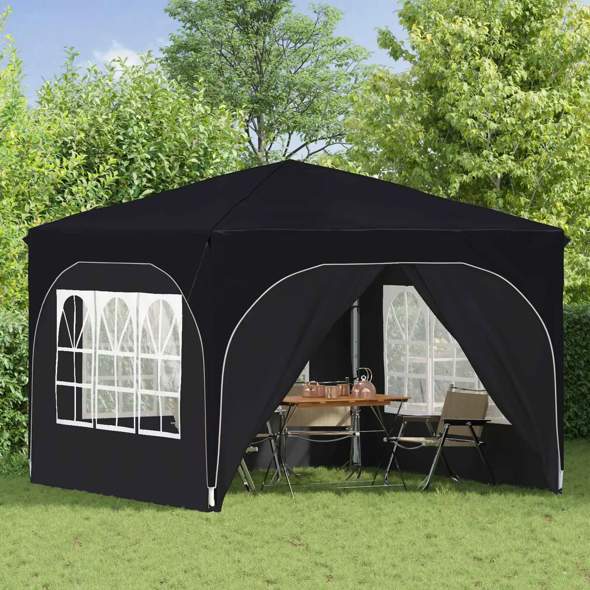 290x290cm Pop-up Party Tent with Adjustable Height