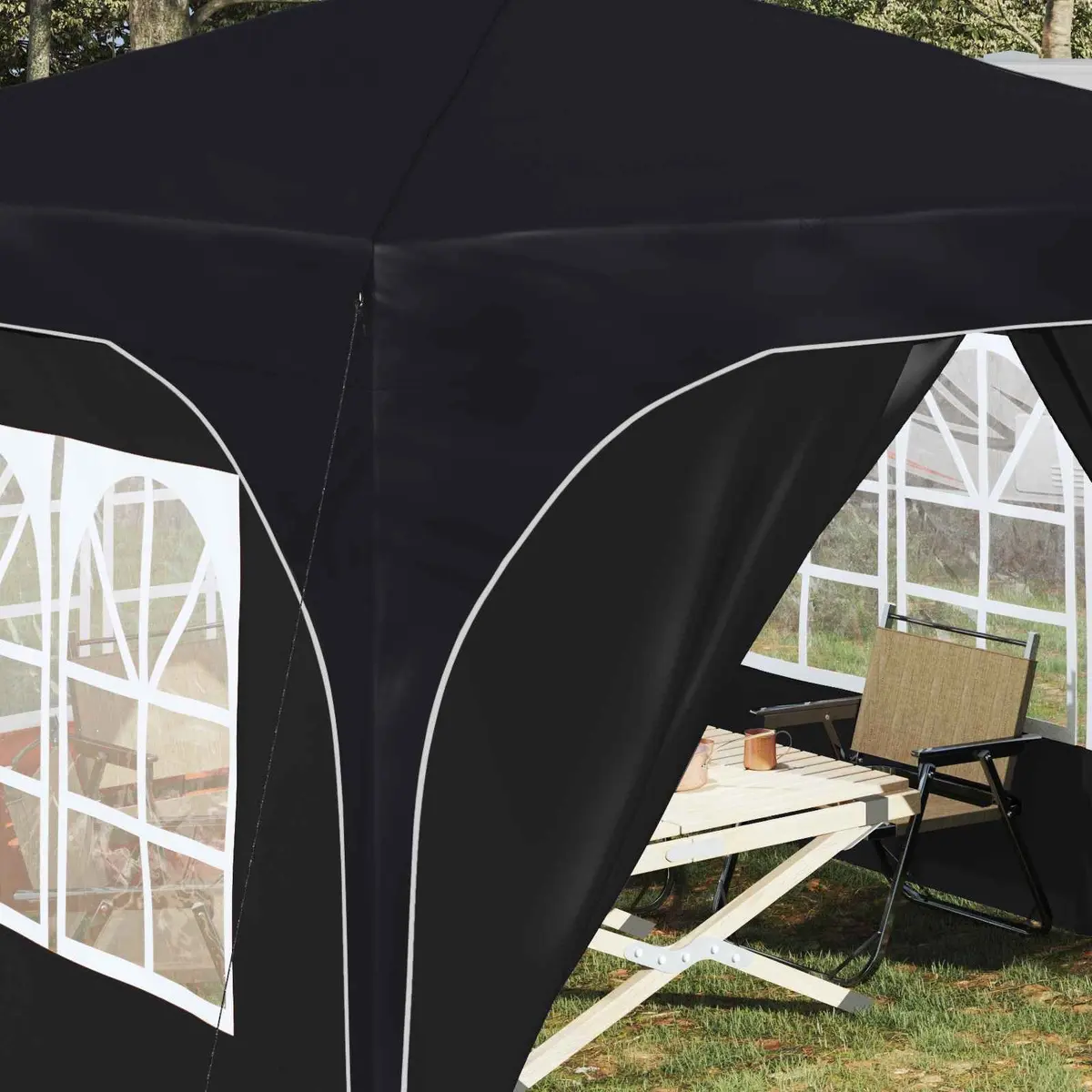 290x290cm Pop-up Party Tent with Adjustable Height