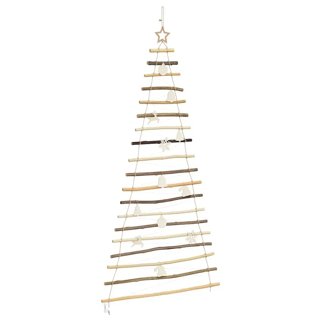 Hanging Christmas Tree Indoor 180cm Ash Wood 100 Warm LED Lights USB Powered