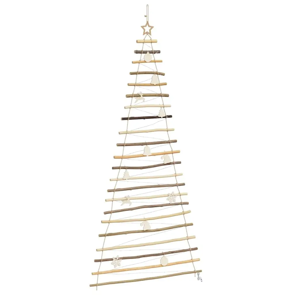 Hanging Christmas Tree Indoor Outdoor 210cm Solid Ash Wood with 130 LEDs