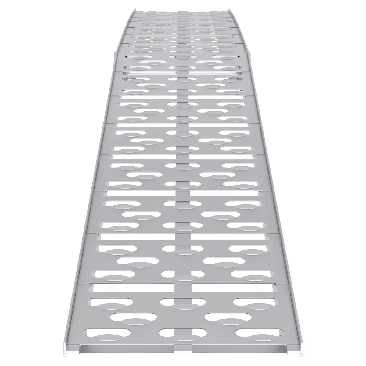 Foldable Motorcycle Ramp for Loading 340 kg Capacity Aluminium Pair Silver