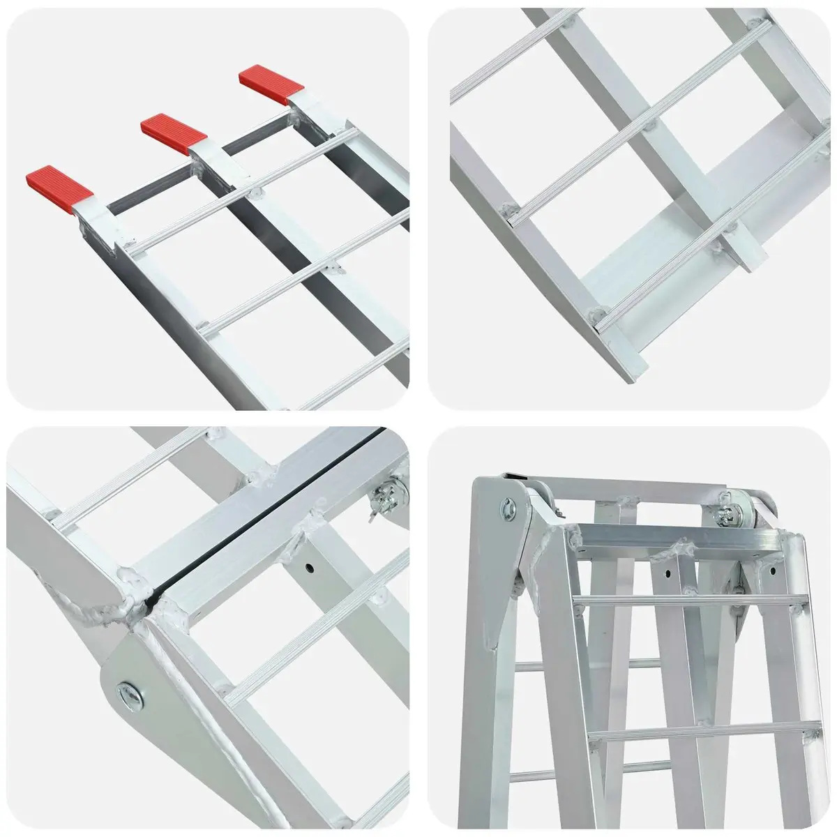 Motorcycle Ramp Folding Aluminium Loading Portable Vehicle Garage Lightweight