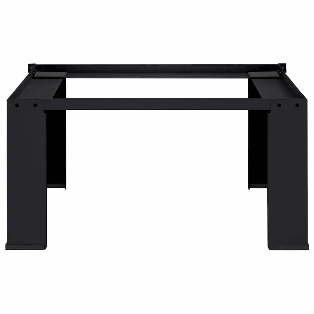 Washing Machine Pedestal Black Steel Laundry Room Riser Stand