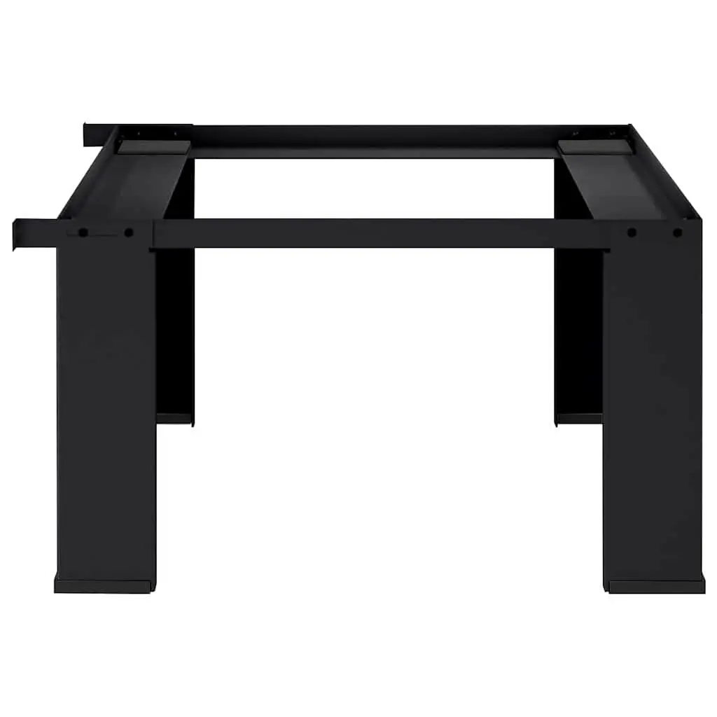 Washing Machine Pedestal Black Steel Laundry Room Riser Stand