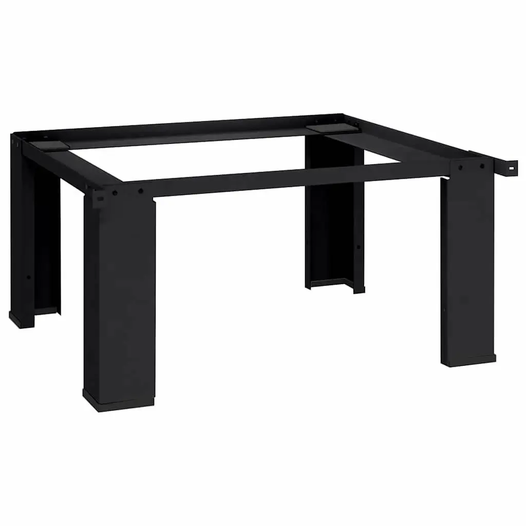 Washing Machine Pedestal Black Steel Laundry Room Riser Stand