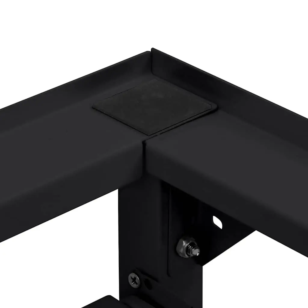 Washing Machine Pedestal Riser Black Steel Laundry Room Bathroom Storage Stand 60 x 56 x 52 cm