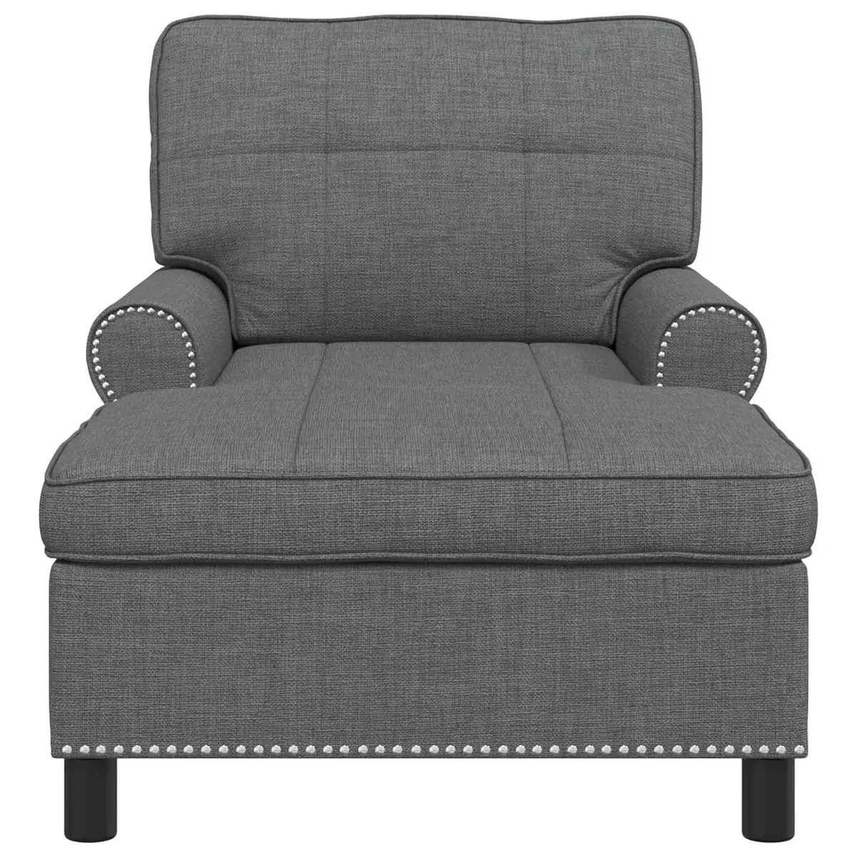 Lounge Chair Living Room Grey Fabric Cushioned Recliner