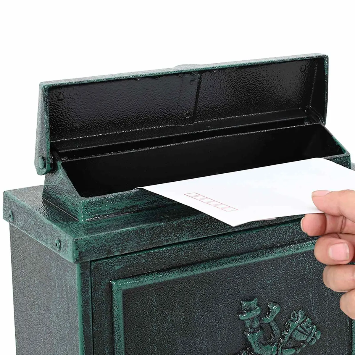 Wall Mounted Green Vintage Mailbox