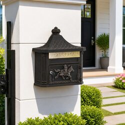 Wall Mounted Mailbox Specifications: Vintage Bronze Design