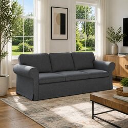 Modular Sofa Specifications: Dark Grey, 215x82x80cm