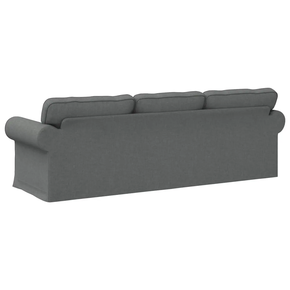 Modular Sofa Living Room Grey Fabric 245cm