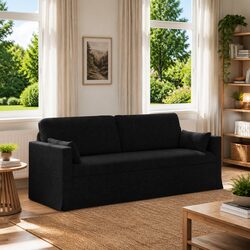 Specifications of Black Fabric Sofa 198 x 78 x 80 cm Modular Design