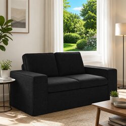 Specifications of a Modern Modular Black Sofa