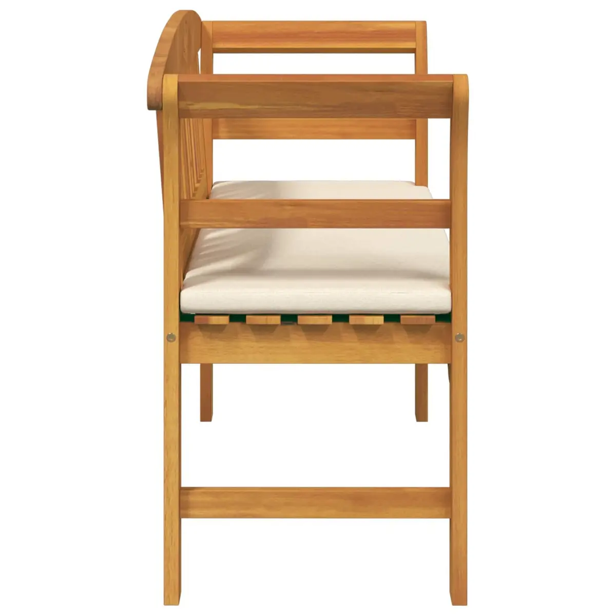 Outdoor Rose Bench Garden Patio Seating Hand-Carved Solid Wood Acacia Furniture