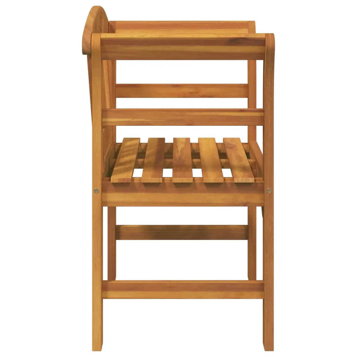 Outdoor Rose Bench Hand-Carved Garden Seating Solid Wood Patio Furniture