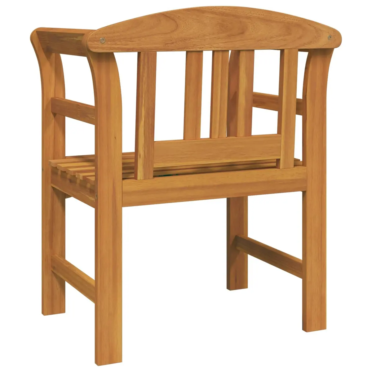 Outdoor Rose Bench Hand-Carved Garden Seating Solid Wood Patio Furniture
