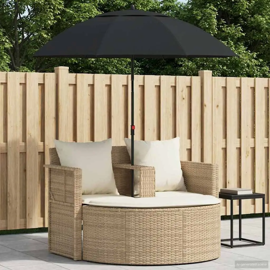 Garden Sofa Set 8 Piece Outdoor Lounge Furniture Beige