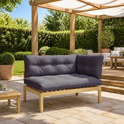 Corner Sofa Unit Specifications: Acacia Wood, 1 Piece