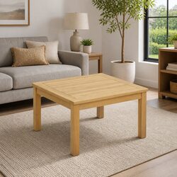 Solid Acacia Wood Coffee Table Dimensions: 60x60x36cm