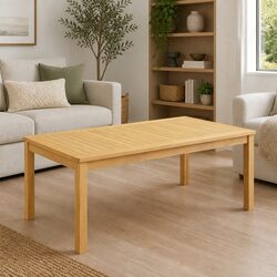 Solid Acacia Wood Coffee Table Dimensions 110 x 60 x 45 cm