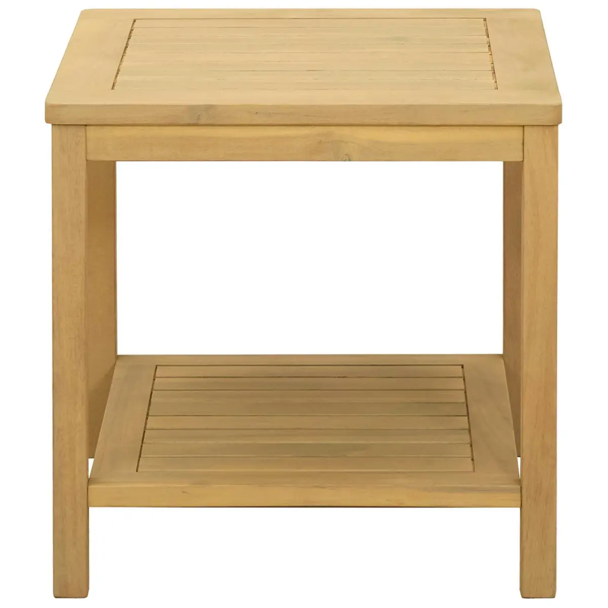 Solid Acacia Wood Side Table 45x45x45cm